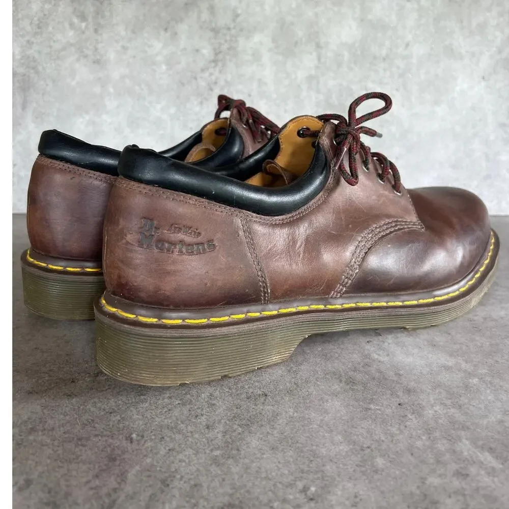 Dr. Martens 8053 5-eye casual shoes brown oxfords chunky grunge mens dressy